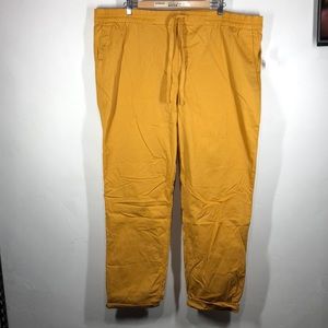 NWT Old Navy yellow cuff pull on pants size 20 Tall
